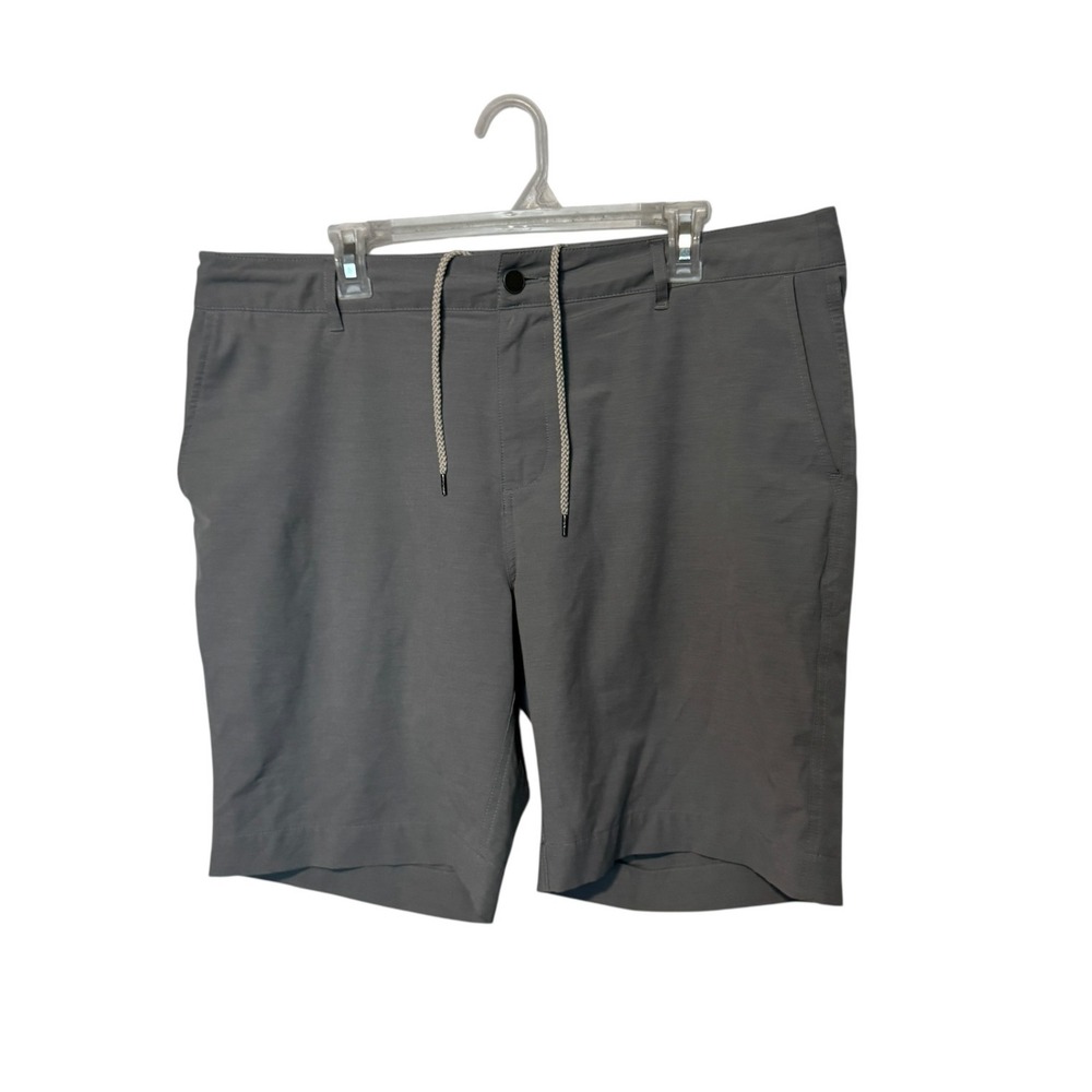 Faherty All Day Shorts Mens 36 (fits 38) Gray Hybrid Stretch Quick Dry Beach